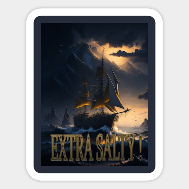 EXTRA SALTY Sticker by HTA DESIGNS